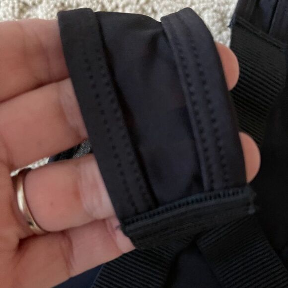 We Are Handsome Womens Black Active High Neck Eclipse Print Sports Bra Size XS - Picture 5 of 8